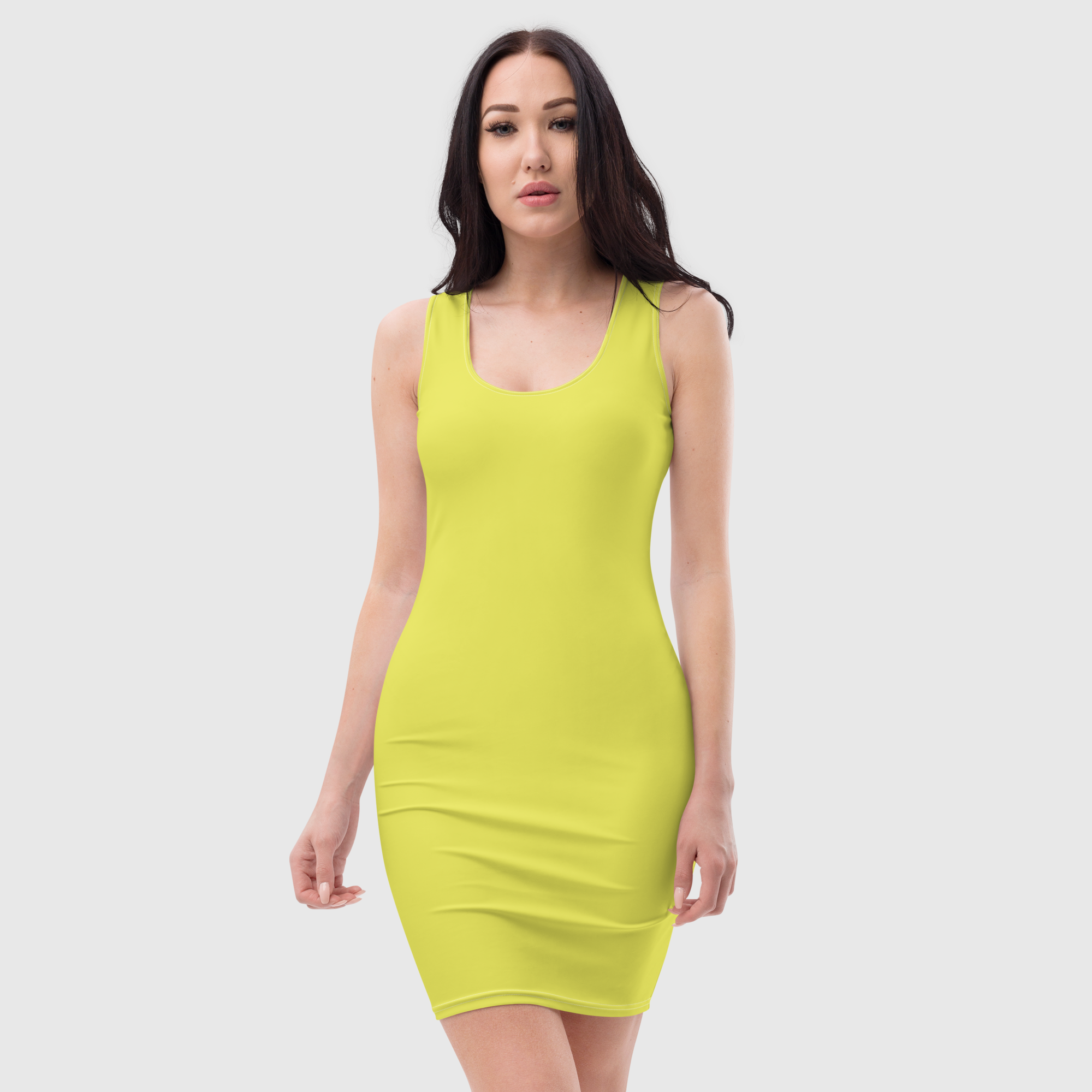 Bodycon Dress - Yellow