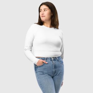 Recycled Long-Sleeve Crop Top